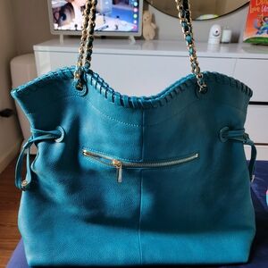 TORY burch Teal Tote